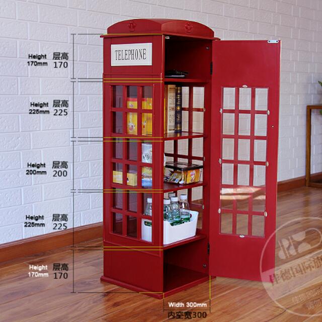 Hurry last set! Lowest price London Telephone Booth Shelf 190 with