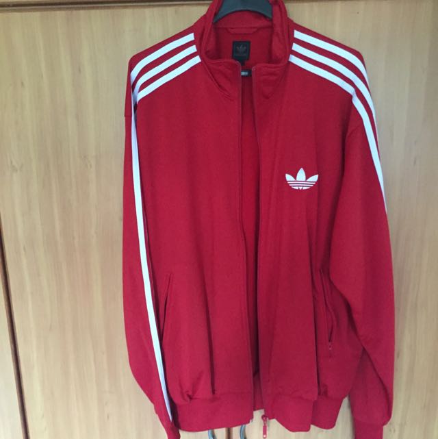 adidas originals red jacket
