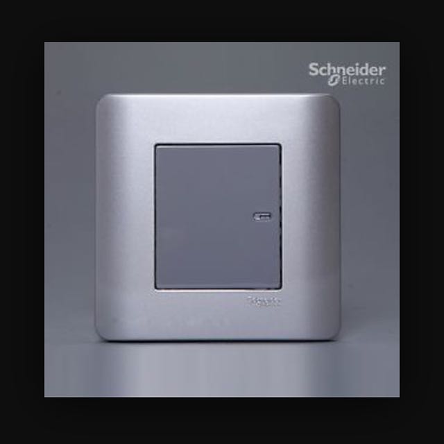 Schneider Electric Zencelo Switches (silver), Furniture & Home Living, Lighting & Fans, Lighting
