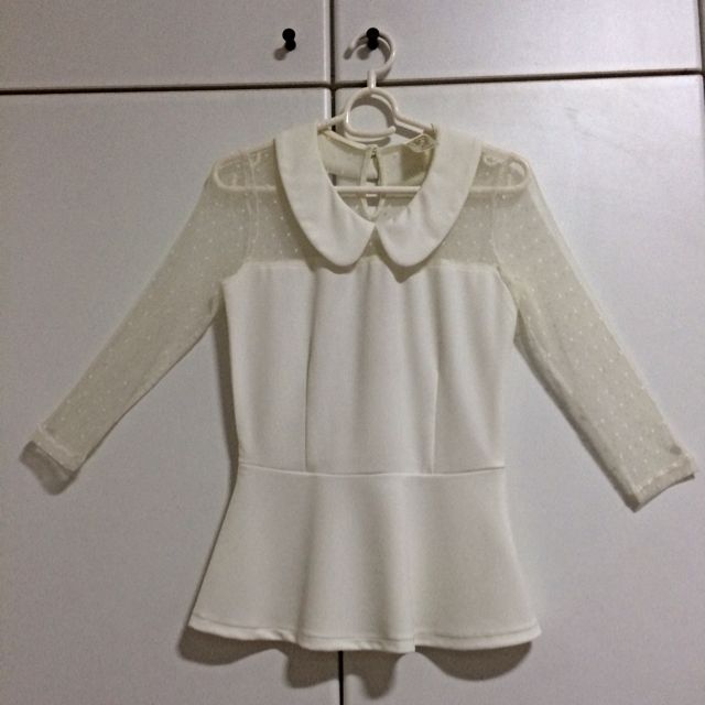 blouse with peter pan collar