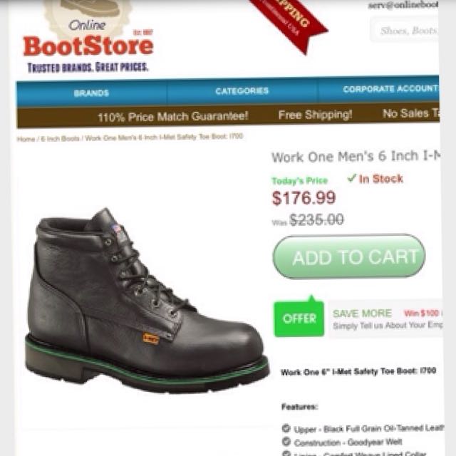 steel toe boots with metal torso