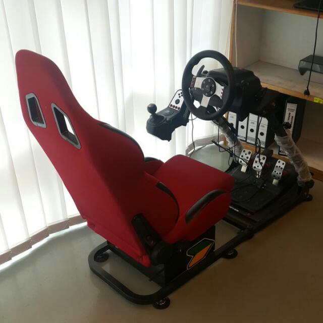Logitech G27 With Apiga Racing Simulator Toys Games On Carousell