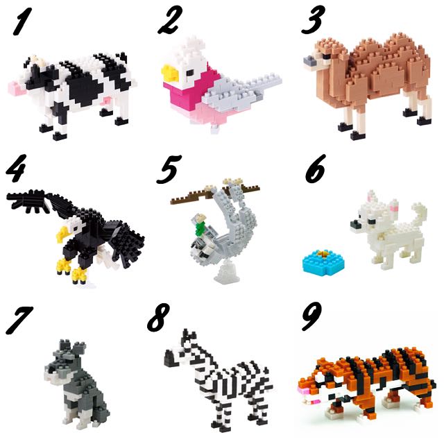 nanoblocks animals