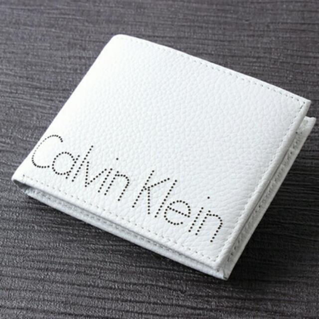 calvin klein wallet white