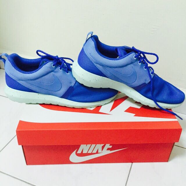 Brand New Nike Roshe Run Blue Glitter Women s Fashion Footwear Sneakers on Carousell