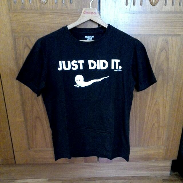 Yikes Just Do It Tshirt Funny Tee Shirts Yikes Nike Parody S-3XL