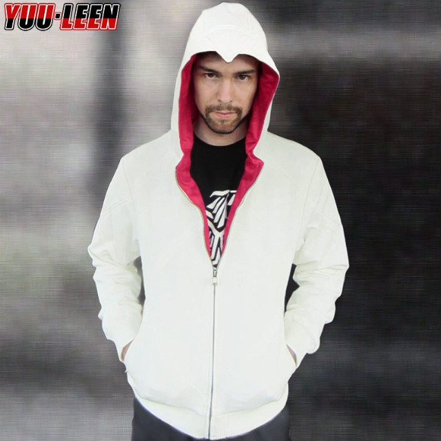 Pre Order Assassin s Creed AC hoodie men jacket white desmond