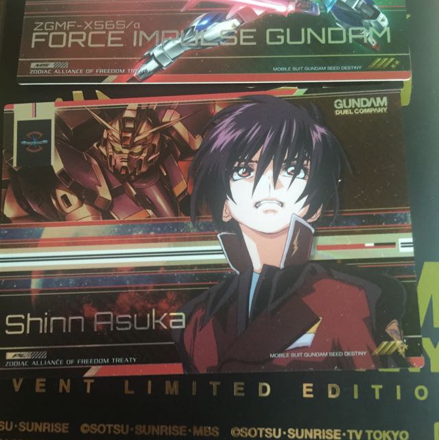 R5 Force Impulse And Shinn Asuka Gundam Duel Company (Category: Raw Cards) located in Singapore. Submitted by gocircle (Listing ID 21972289, Image 3). Description: .