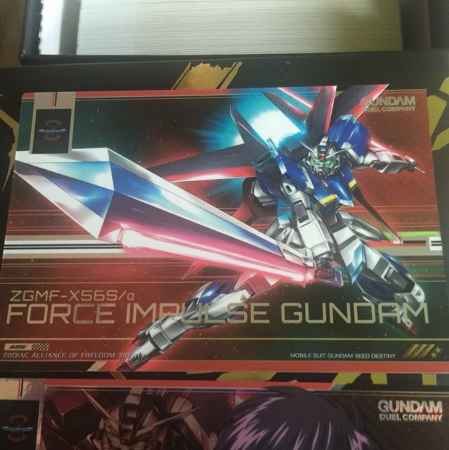 R5 Force Impulse And Shinn Asuka Gundam Duel Company (Category: Raw Cards) located in Singapore. Submitted by gocircle (Listing ID 21972289, Image 2). Description: .