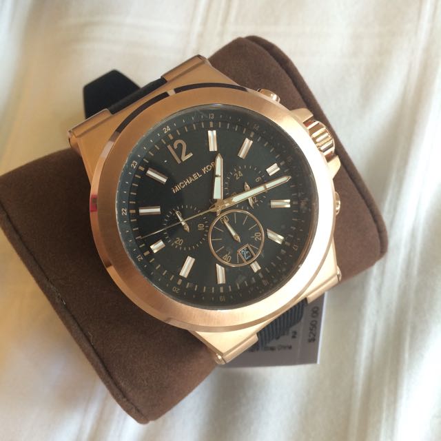 100 Authentic Michael Kors MK8184 Watch Rose Gold And Black