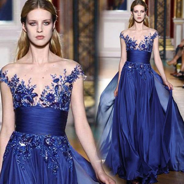 blue floral flower v neck sleeveless bare back lace dinner gown dress blue floral flower v neck sleeveless bare back lace dinner gown dress