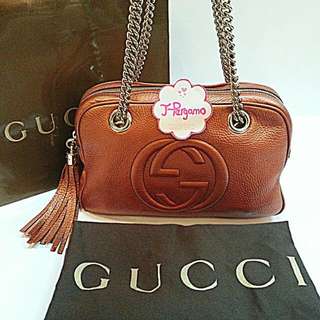 💋 GUCCI SOHO HOBO TWO WAY BAG, Luxury, Bags & Wallets on Carousell