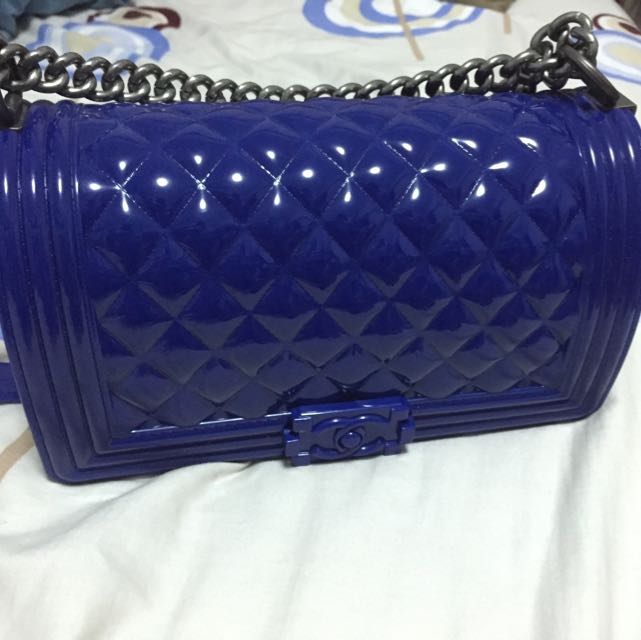 reserved Royal Blue Jelly Bag Women s Fashion Bags Wallets Shoulder Bags on Carousell