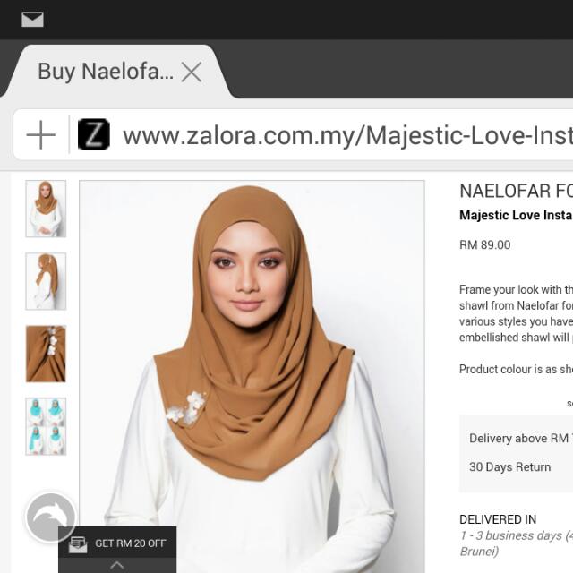 Naelofar bag zalora shop