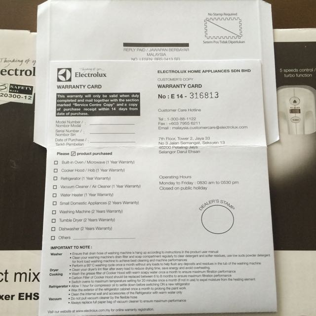 Electrolux Stand Mixer EHSM 2000, TV & Home Appliances, Kitchen