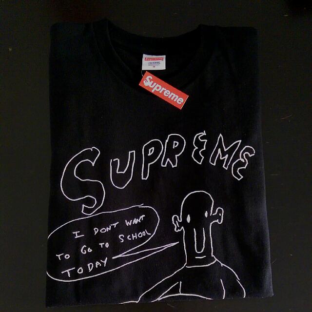 Supreme daniel online johnston pizza tee
