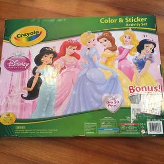 Crayola Disney Princess Color And Sticker Activity Set