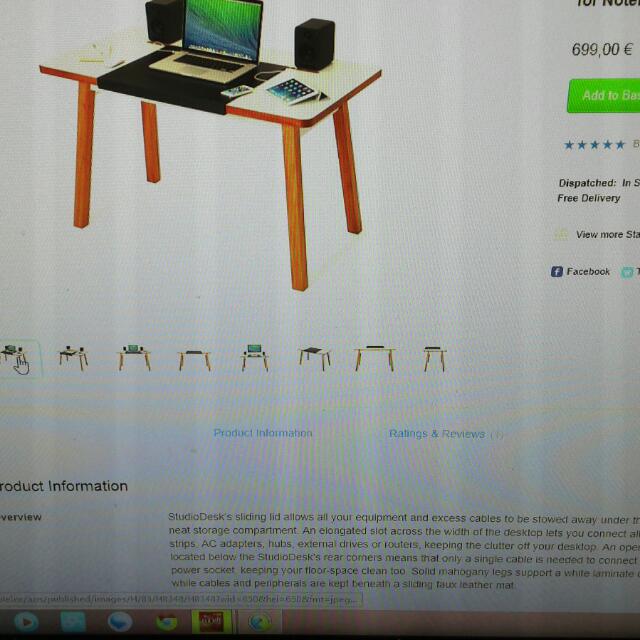 Apple Bluelounge Studio Desk Furniture On Carousell