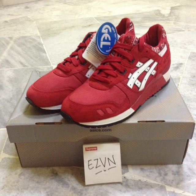 asics gel lyte 3 red bandana