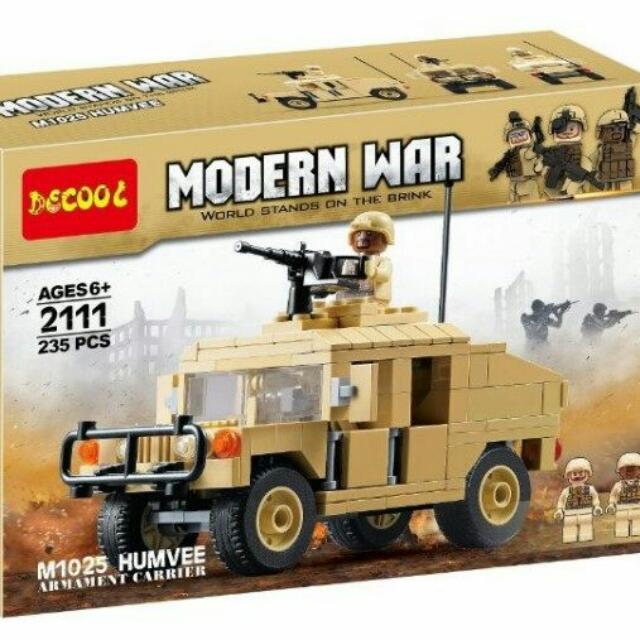 Restock!!! Decool Modern War M1025 Humvee Armament Carrier, Hobbies & Toys, Toys & Games on