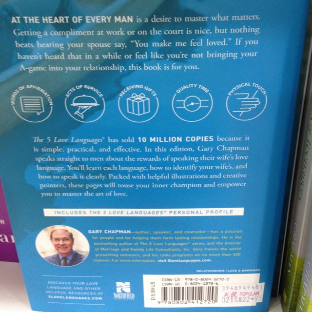 5 Love Languages Men Version Books Stationery On Carousell