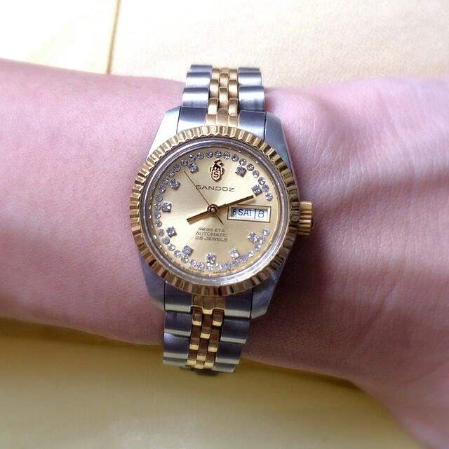 Sandoz automatic 25 jewels sapphire clearance