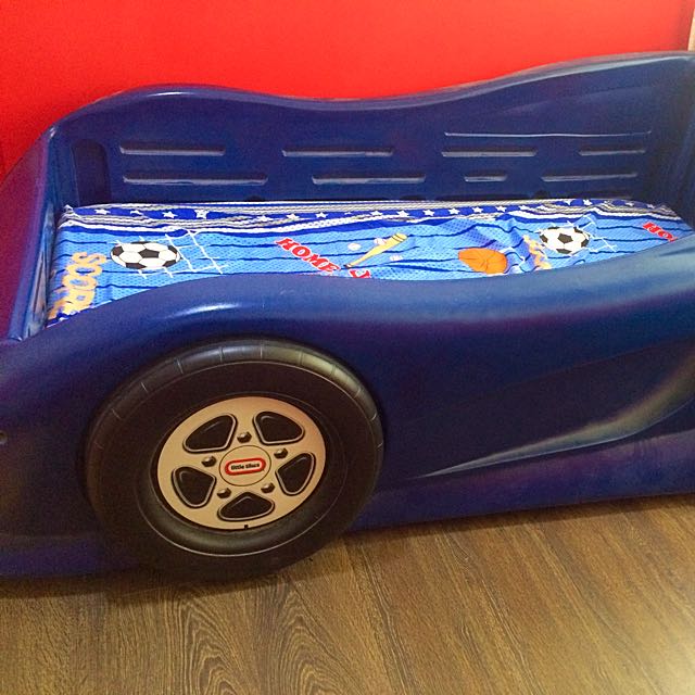 Little Tikes Car Bed (blue), Babies & Kids, Baby Nursery & Kids