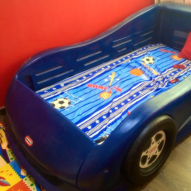 Little Tikes Car Bed (blue), Babies & Kids, Baby Nursery & Kids