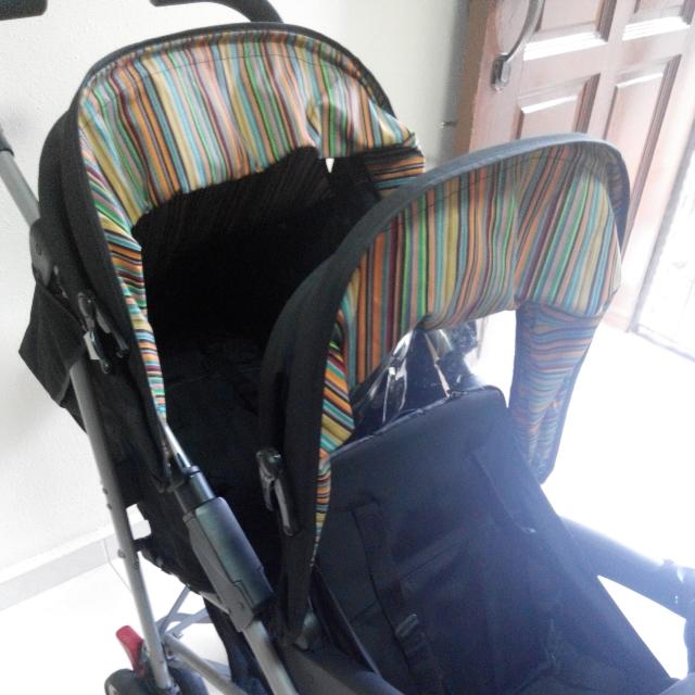Mothercare Tandem Twin Stroller Babies Kids Going Out Strollers on Carousell