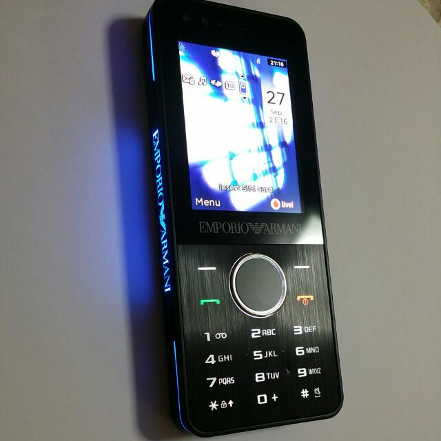 Samsung EMPORIO ARMANI Night Effect phoneBasic Camera Phone Non Wifi Or   To Text And