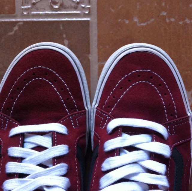 Suede Maroon Vans Men s Fashion Footwear Dress Shoes on Carousell