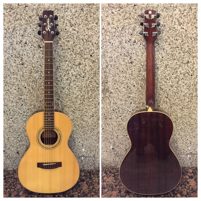 Segovia P100 NGS Parlor Size Acoustic Guitar, Hobbies & Toys, Music