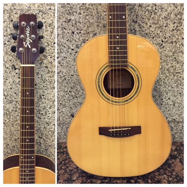 Segovia P100 NGS Parlor Size Acoustic Guitar, Hobbies & Toys, Music