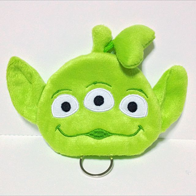 Cute Baby Alien The Green Man Toy Story Key Holder Pouch With Heart