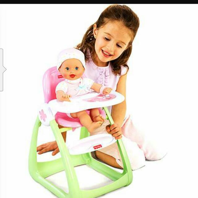 fisher price doll high chair