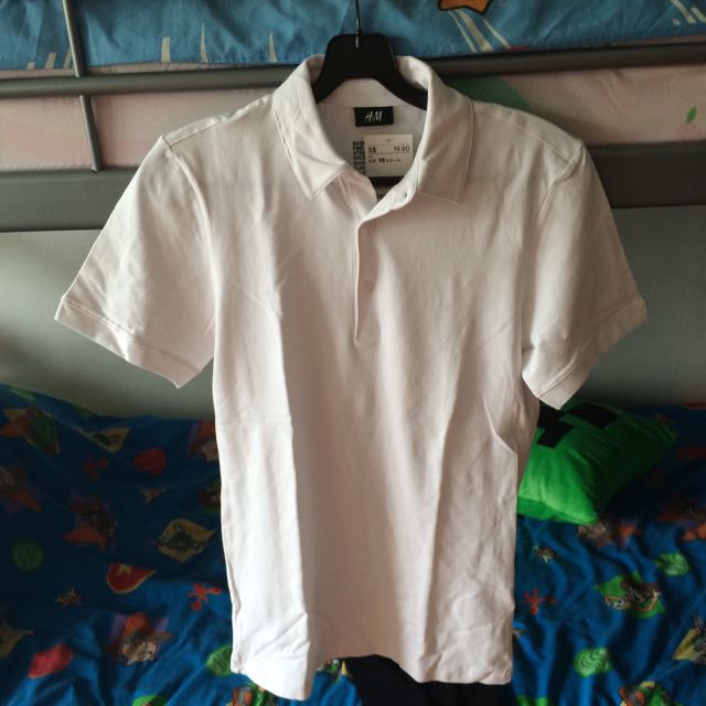 H&m basic fine 2024 cotton stretch polo