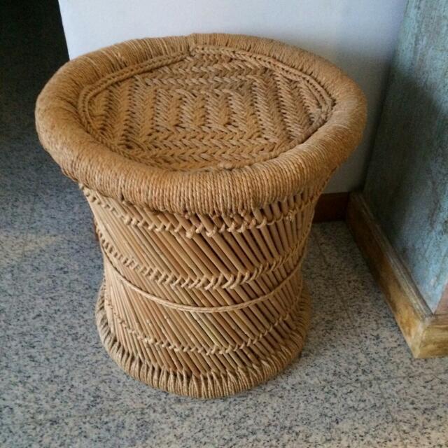 Rattan Stool, Furniture on Carousell