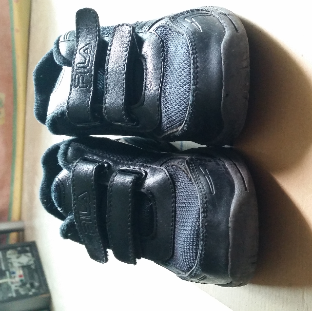 Fila black school shoes best sale