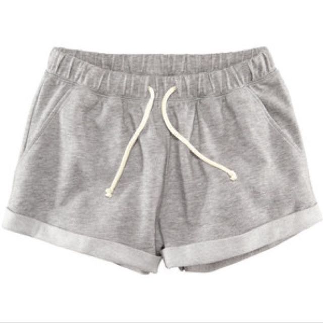 Grey sweat shorts girls clearance