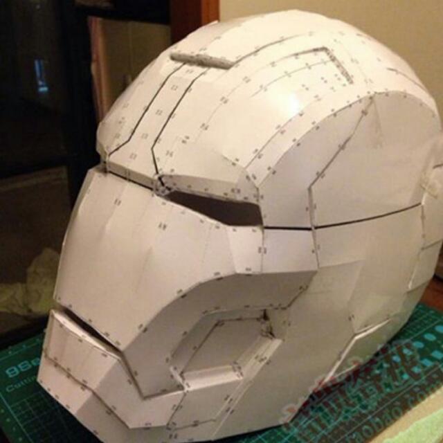 Iron Man Diy Wearable Paper Craft Helmet Design Craft On Carousell Iron man helmet info series: iron man diy wearable paper craft helmet