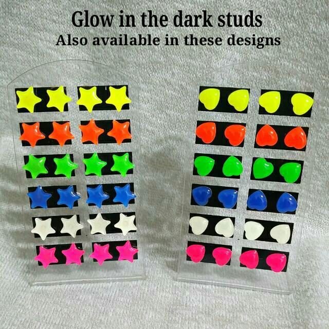 Glow in the new arrivals dark studs