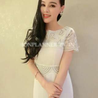 Instock size.M .Available white  Short 
Sleeve Slim Fit White Maxi Dress
IN STOCK