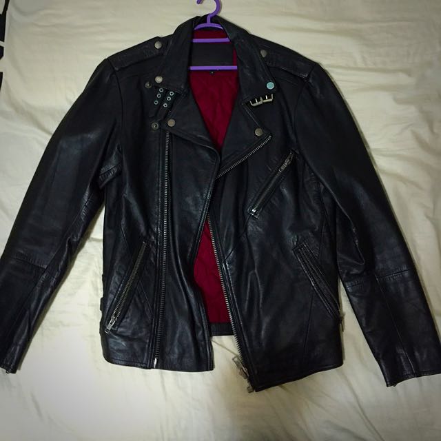 Imaginative painter Learning JUNK DE LUXE LEATHER JACKET, Men's Fashion, Coats, Jackets and Outerwear on  Carousell