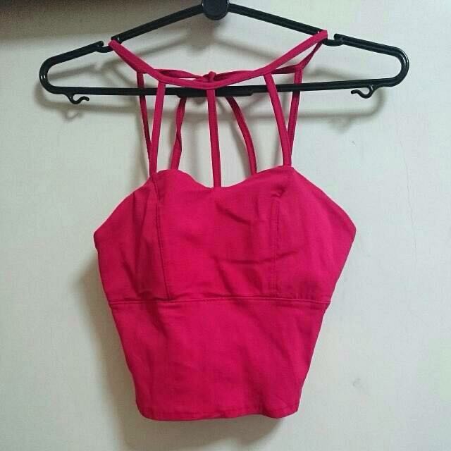 caged bustier top