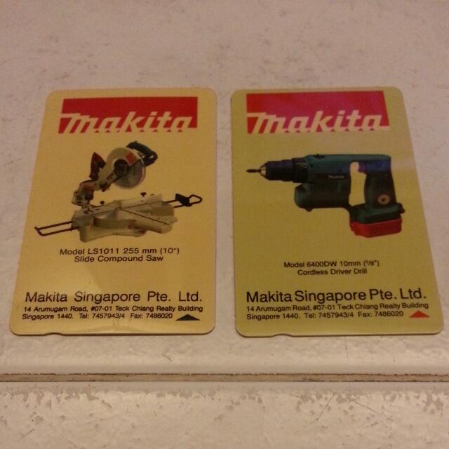 Makita Singapore Phonecards Set Vintage Collectibles On Carousell