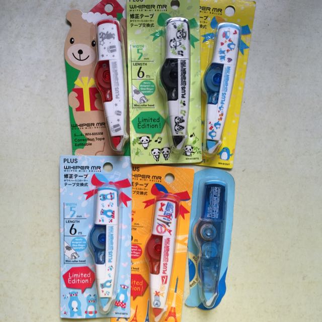 Plus Whiper Mr Correction Tape Design Craft On Carousell