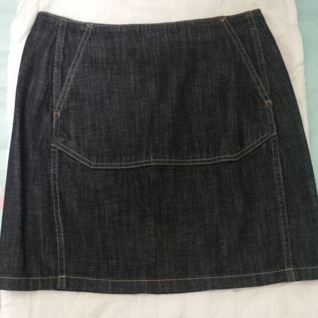 kate spade jean skirt