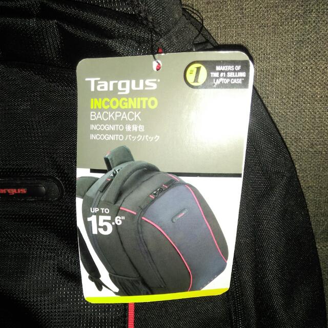 Targus 15.6” Incognito Laptop Backpack, Everything Else on Carousell