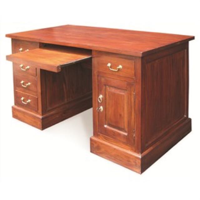 Teak Writing Desk Study Table Executive Table Singapore 1 Solid