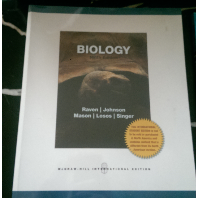 Biology McGrawHill 9th Edition (Raven, Johnson, Mason, Losos, Singer ...
